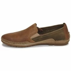 Fluchos DORIEN Slip ons Couleur Marron / Kaki -Fluchos Soldes Magasin 21448918 500 D