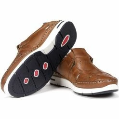 Fluchos Yannic F1444 CUERO Sandales et Nu-pieds Couleur Marron -Fluchos Soldes Magasin 22471990 500 D