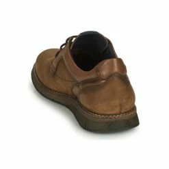 Fluchos 0974-KANSAS-CUERO Baskets mode Couleur Marron -Fluchos Soldes Magasin 22893064 500 E