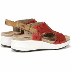 Fluchos SANDALE TIBET F1481 Sandales et Nu-pieds Couleur Rouge -Fluchos Soldes Magasin 23289433 500 C